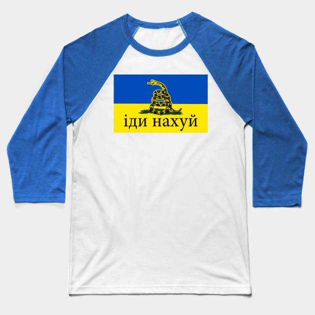 Russian Warship Go F Yourself Baseball T-Shirt by Scar